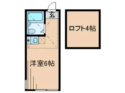 マーレ北加瀬(ワンルーム/2階)の間取り写真