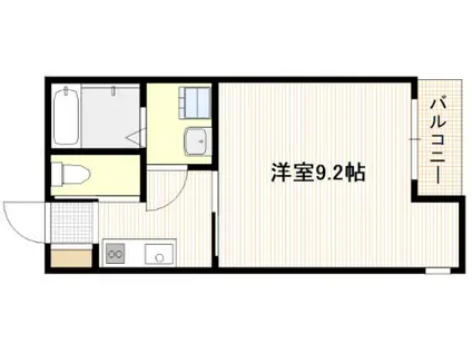 エッグヘッド(1K/3階)の間取り写真