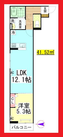 DL DBLESS湘南台6丁目 (1LDK/2階)の間取り写真