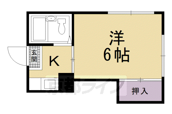 りぶる壱番館(1K/3階)の間取り写真