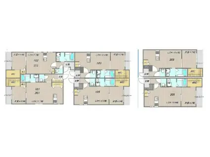 NETーK三木(1LDK/1階)の間取り写真