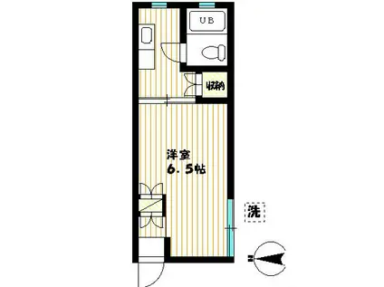 ミヒロコーポ(1K/1階)の間取り写真