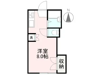 エイト屋島(ワンルーム/1階)の間取り写真