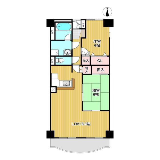 モバマンション(2LDK/3階)の間取り写真