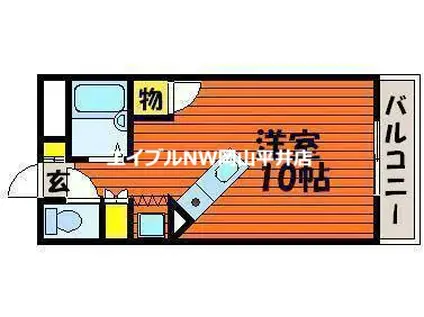 アルフィーネシマムラ(ワンルーム/3階)の間取り写真