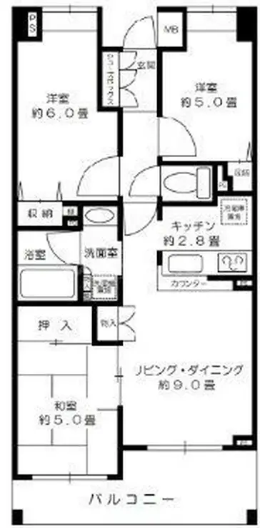 サクセス西高島平 3階階 間取り