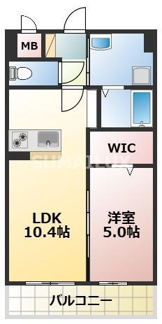 ファミーユ・エリタージュ(1LDK/1階)の間取り写真