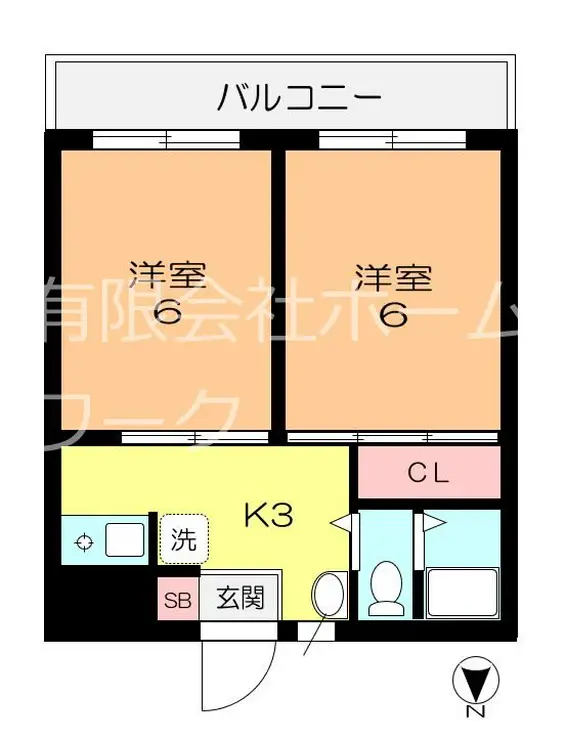 ドミールタカラ 4階階 間取り