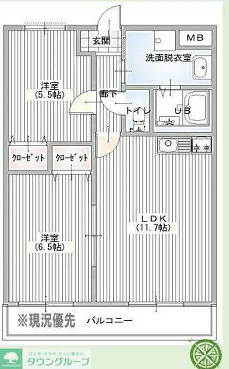 クレストガーデン南柏 2階階 間取り