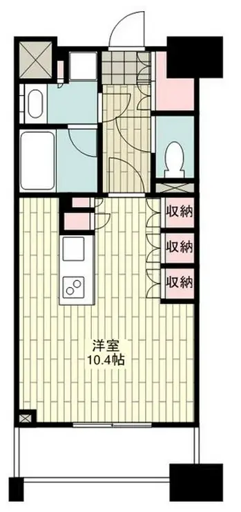 パークアクシス横浜山下町 6階階 間取り