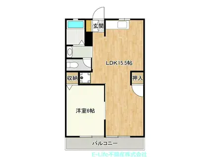 プレジールI・II(1LDK/1階)の間取り写真