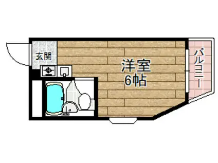 ヤスダマンション(1K/2階)の間取り写真