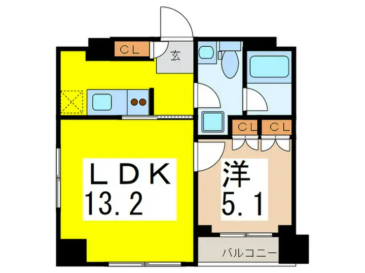 パークキューブ八丁堀 7階階 間取り