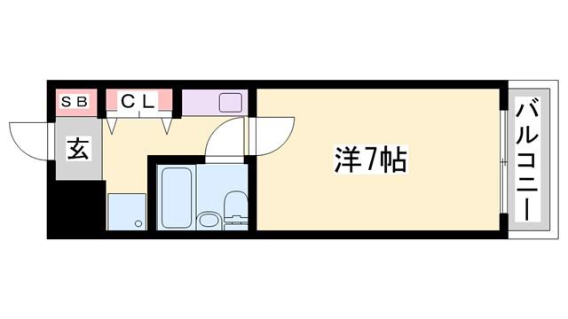 さくらコーポアビックス(1K/3階)の間取り写真