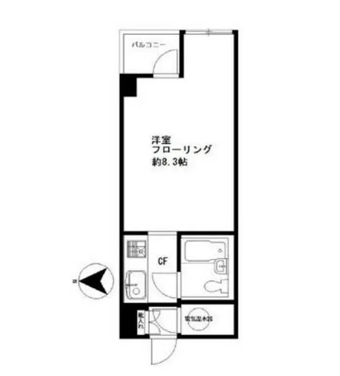 シャルマン赤坂 4階階 間取り