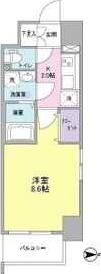 LOWLANDS西天満(1K/2階)の間取り写真