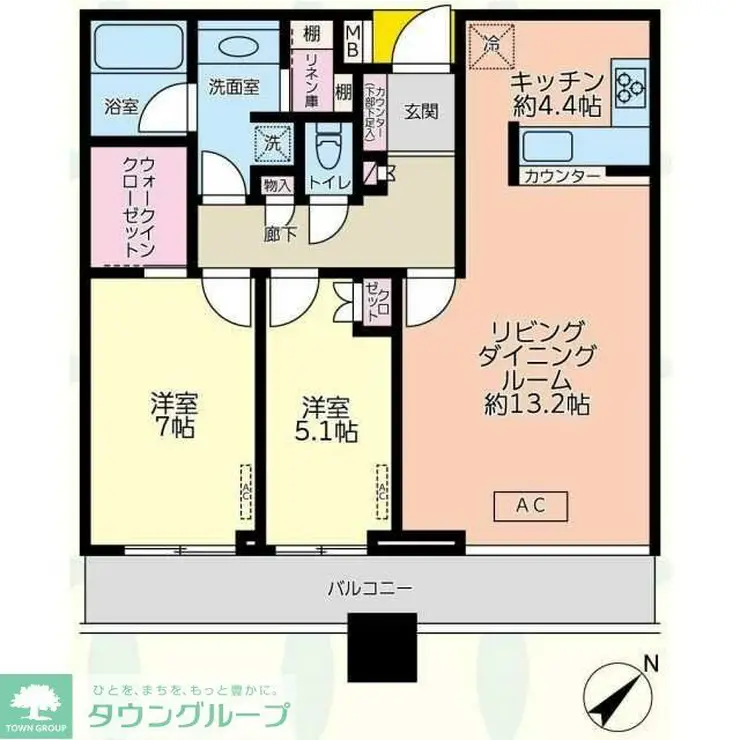 ステーションガーデンタワー 24階階 間取り