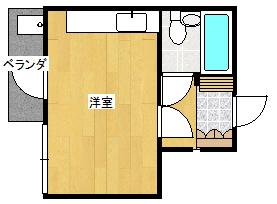 エアリーマンション(ワンルーム/3階)の間取り写真