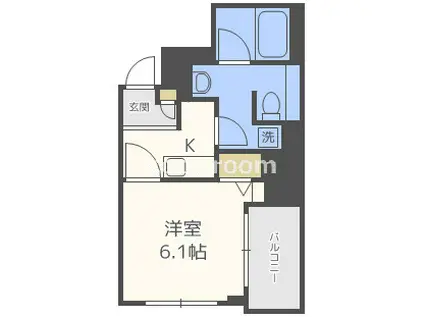 フォレステージュ北堀江(1K/5階)の間取り写真