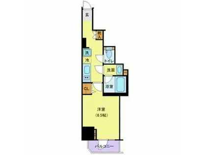 ジェノヴィア御徒町スカイガーデン(1K/7階)の間取り写真