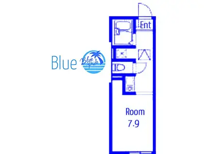 MAISON DE LIEN鵠沼(ワンルーム/2階)の間取り写真
