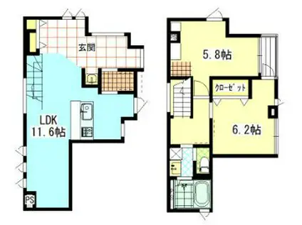 YSII(2LDK/1階)の間取り写真