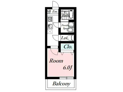 クラウンパレス(1K/2階)の間取り写真