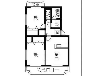 ユーミーリオプレットI(2LDK/3階)の間取り写真