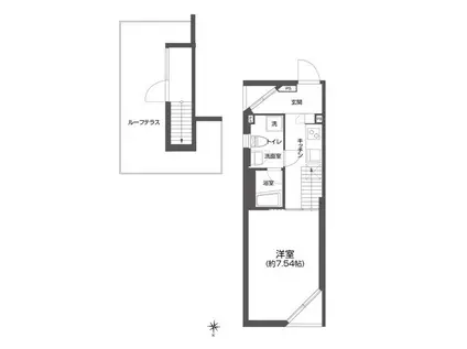プラティーク白金(ワンルーム/5階)の間取り写真
