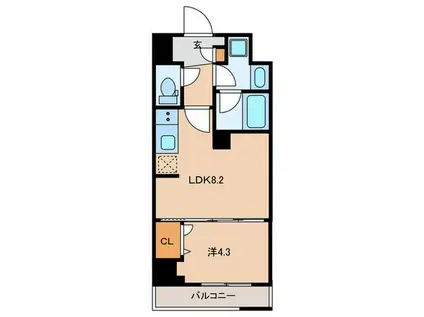 N-FLATS板橋(1LDK/7階)の間取り写真