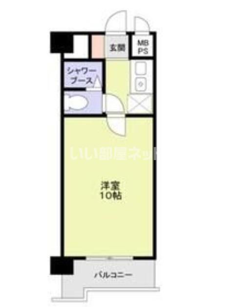 スミノ藤沢(1K/6階)の間取り写真