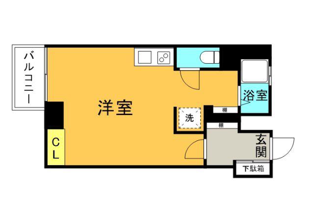PS BLDG(ワンルーム/3階)の間取り写真
