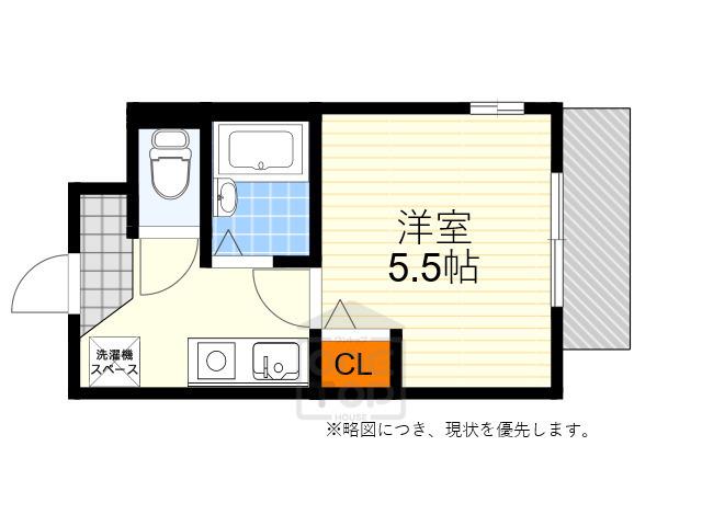 ピルツェKM(1K/2階)の間取り写真