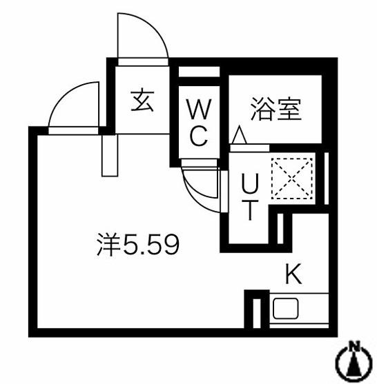 BUZZ西台I(ワンルーム/1階)の間取り写真