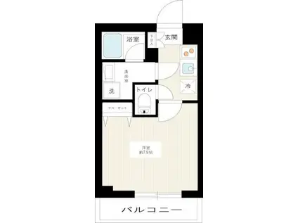 ARCOBALENO SAKURASHINMASHI(1K/3階)の間取り写真