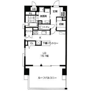 GRANMAST鶴舞(1LDK/8階)の間取り写真