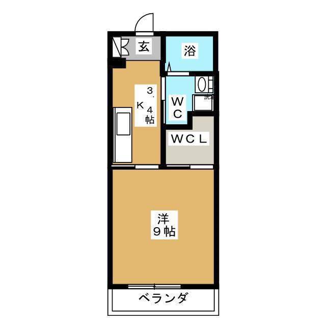 ベイ鶴見中央(1K/1階)の間取り写真