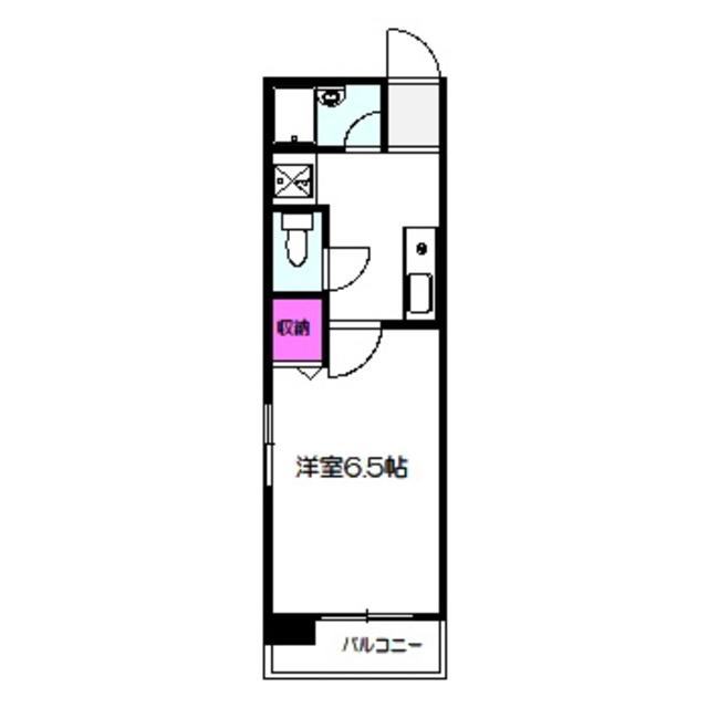 グリーンプラザ城東(1K/6階)の間取り写真