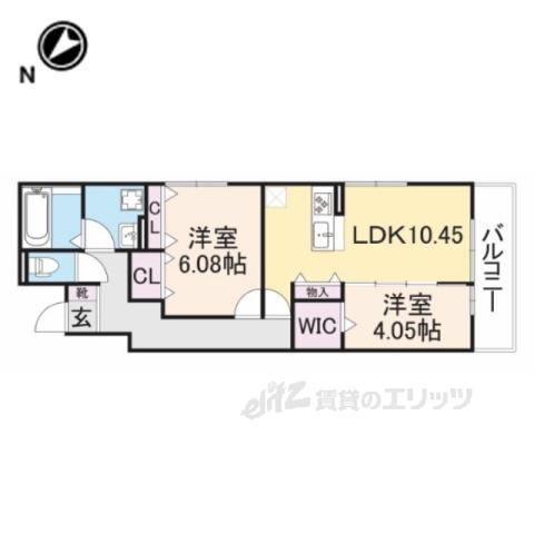 LUZLAZO ESY (2LDK/2階)の間取り写真