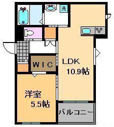 MIDGAR壱番館(1LDK/3階)の間取り写真