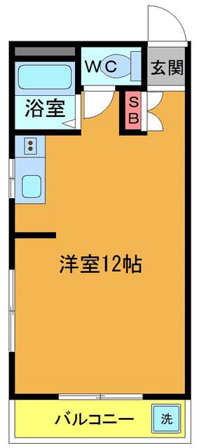 佐久間ハイツ(ワンルーム/3階)の間取り写真