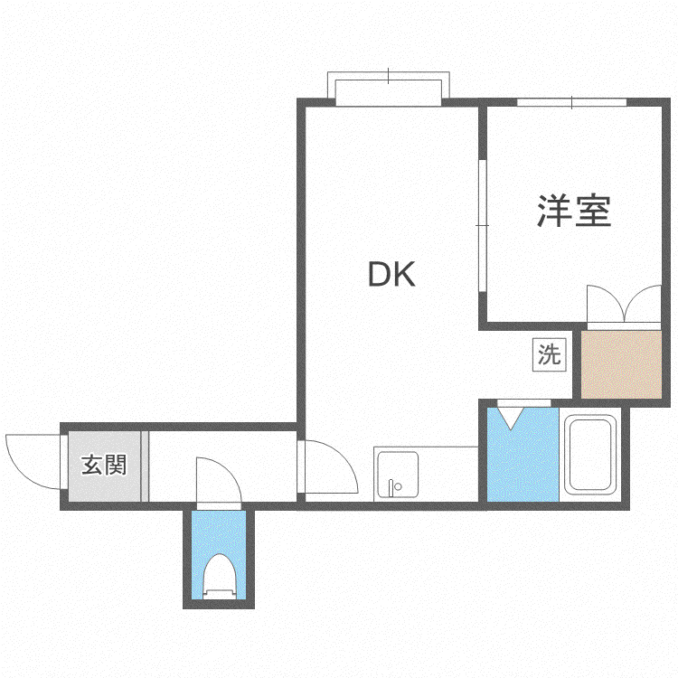 アヴィエント29(1LDK/2階)の間取り写真