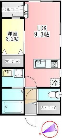PRECIOUS ICHINOMIYA(1LDK/3階)の間取り写真