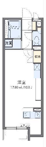 ミランダヒルズ上大岡(ワンルーム/1階)の間取り写真