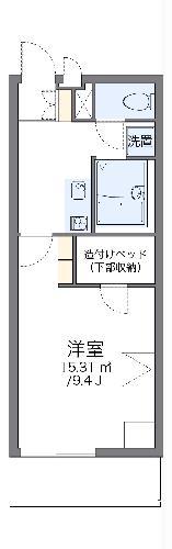 レオパレス橙(1K/2階)の間取り写真