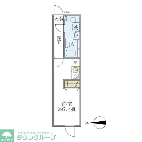 フェリーチェ中村橋B(ワンルーム/3階)の間取り写真