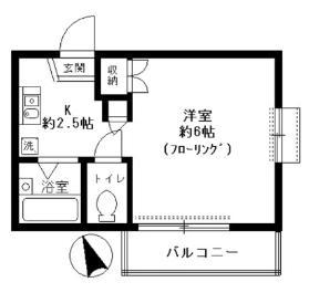 ハイムミユキ(1K/3階)の間取り写真