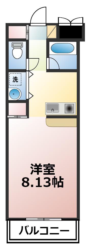 グリーンエミネンス(1K/3階)の間取り写真
