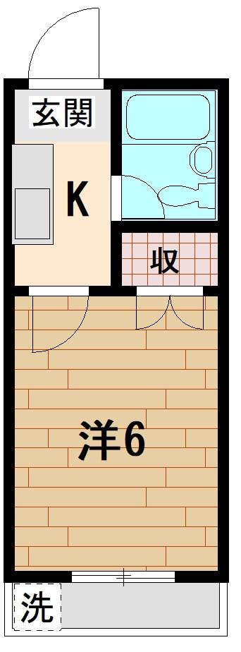 リナス川口元郷(1K/3階)の間取り写真