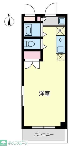 エクセルシミズビル(ワンルーム/3階)の間取り写真